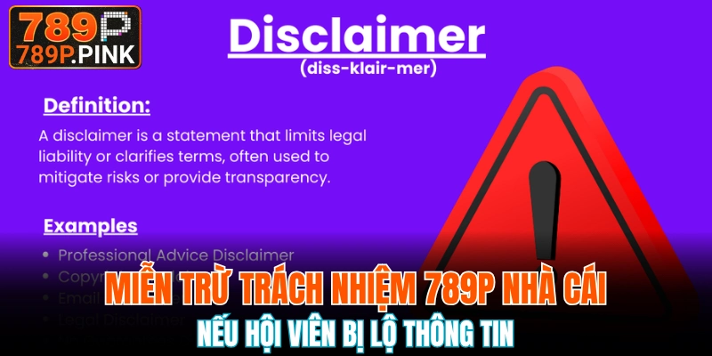 Khách hàng tự chịu trách nhiệm nếu thông tin bị lộ 